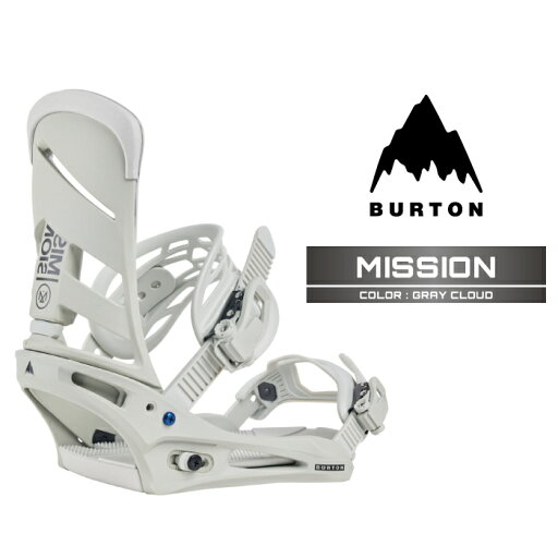 2024-25 BURTON MISSION Gray Cloud バートン ミッション グレー スノーボード バインディング ビンディング メンズ 24-25 2025 日本正規品 2024-25 BURTON MISSION Gray Cloud バートン ミッション グレー スノーボード バインディング ビンディング メンズ 24-25 2025 日本正規品