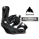 2024-25 BURTON ESCAPADE Black バートン エスカペイド ブラック スノーボード バインディング ビンディング レディース 24-25...