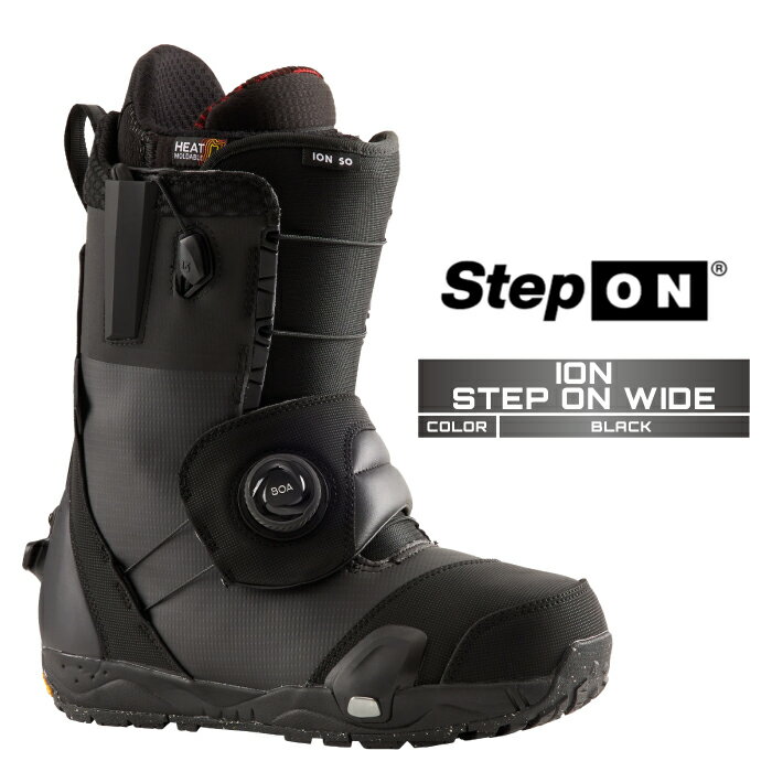 2024-25 BURTON ION STEP ON WIDE Black バートン アイオン ステップオン ワイド スノーボード ブーツ メンズ 24-25 2025 日本正規品
