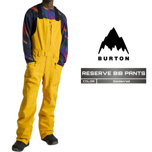 2024-25 BURTON Men's RESERVE BIB PANTS Goldenrod バートン スノーボード ウェア ビブパンツ メンズ 24-25 2025 日本正規品 2024-25 BURTON Men's RESERVE BIB PANTS Goldenrod バートン スノーボード ウェア ビブパンツ メンズ 24-25 2025 日本正規品