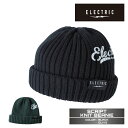 2024-25 ELECTRIC SCRIPT KNIT BEANIE エレクトリック ニット ビーニー スノーボード スキー 帽子 日本正規品
