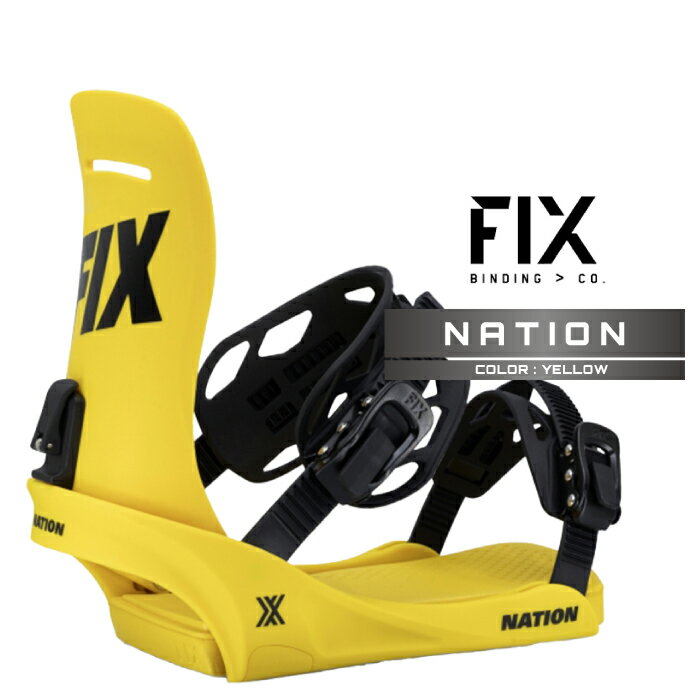 2024-25 FIX NATION Yellow フィックス ネーション スノーボード バインディング ビンディング メンズ レディース 24-25
