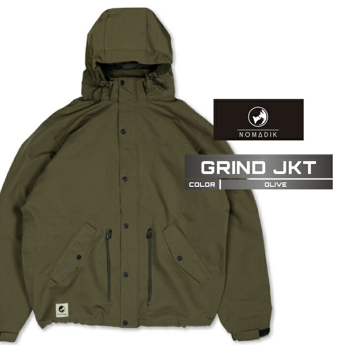 2024-25 NOMADIK GRIND JKT Olive ノマディック スノーボード ウェア ジャケット メンズ レディース 24-25 2025 日本正規品