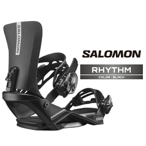 2024-25 SALOMON RHYTHM Black サロモン リズム ブラック スノーボード バインディング ビンディング メンズ レディース 24-25 2025 日本正規品 2024-25 SALOMON RHYTHM Black サロモン リズム ブラック スノーボード バインディング ビンディング メンズ レディース 24-25 2025 日本正規品