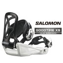 2024-25 SALOMON GOODTIME XS Black/White サロモン グッドタイム ブラック ホワイト スノーボード バインディング ビンディング キッズ ユース こども 24-25 2025 日本正規品(4)