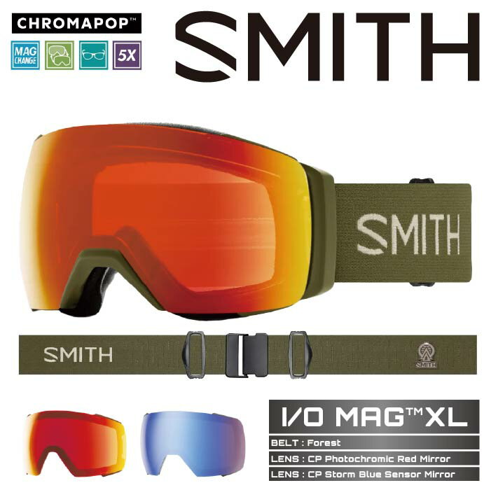 【Brand】 ベーパーレーター＆ポレックスレンズなどレンズの曇りを極限まで防ぐ世界最高峰の技術と品質のスノーゴーグルを生み出している"SMITH"。常にライディングに集中できるためのゴーグル作りを考え、創業から50年以上たった今でもそれを具現化しようとするモノづくりがスミスの中では継承されている。 【Details】 SMITHの大人気限定モデル Early MODELシリーズ。 早期のみの数量限定販売。ボーナスアイテムが付属し、さらに通常モデルよりお買い得な価格。 ボーナスアイテムにNECK TUBE が付属 ※仕様変更する場合があります LENS CP Photochromic Red Mirror【調光】 / CP Storm Blue Sensor Mirror I/O MAGを可能な限り大きく進化させたI/O MAG XL。このサイズアップで上下左右の視界がさらに広がり、要望の多かった眼鏡対応のフレームシステムを採用。ラージフレームを覆うエクストララージサイズの球面レンズには世界最高峰のクロマポップレンズと5Xアンチフォグテクノロジーを採用。このサイズでもヘルメットとのインテグレーションは絶妙でSMITH独自のAirEvac機能でフォグフリービジョンを可能にする。レンズロックには独自のマグネットシステムとレンズセキュリティシステムを採用。 MAG Series Technologies VISION+FIT + 晴天用と曇天用の2枚のクロマポップレンズ標準装備 + サーマルフォジット・ガスケットを採用 　アウター＆インナーレンズをエンデュラロック・グルーで圧着 + TLTレンズテクノロジー（歪みのないクリアな視界） + 金型成形のポリカーボネイト素材の、カーボニックX レンズ採用 + 5Xアンチフォグ・インナーレンズ（水蒸気をインナーレンズ内部にとじ込め曇りの原因を抑える。通常のSMITHフォグX・インナーレンズの5倍の曇り防止機能がある） + MAGレンズチェンジシステム(CHANGE IS EASY) + 3レイヤー DriWix フェースフォーム + ヘルメットとの最高なインテグレーション AND MORE + レスポンシブ・フィット・フレームデザイン（4D MAG, 4D MAG Sを除く） + ウルトラワイド・ストラップ （ズレ防止の裏側シリコン加工） + クイック・バックルシステム （素早い脱着が可能なクリップバックル採用） + マイクロファイバー素材ゴーグルバック (スペアレンズ用スリーブ付き) 付属 + ハードケース付属 （4D MAG, 4D MAG S） + Low Bridge Fit （ASIA Fit） + Smith x gogglesoc lens プロテクター付属 SIZE + 4D MAG　ミディアムフィット + 4D MAG S　スモールフィット + I/O MAG XL　ラージフィット + I/O MAG ミディアムフィット + I/O MAG S　ミディアム/スモールフィット + SQUAD MAG　ラージフィット ソフト99 スポルファ フォグシールド ソフト99 スポルファ レインホッパー
