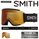 2024-25 SMITH SQUAD XL Black / CP Pro Photochromic Gold Mirror スミス スノーボード スキー ゴー...