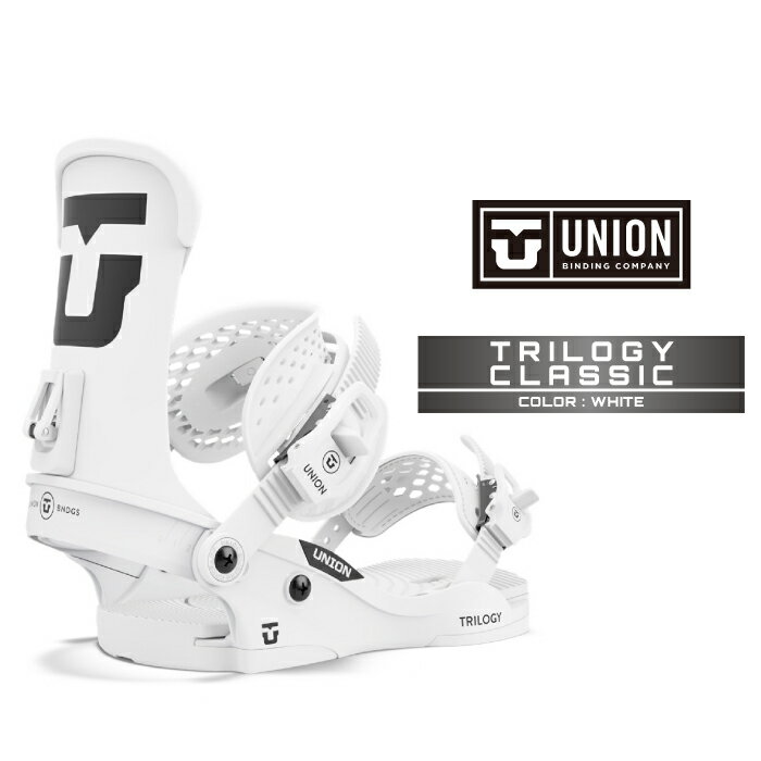 2024-25 UNION TRILOGY CLASSIC White ユニオン トリロジー クラシック ホワイト スノーボード ビンディング バインディング レディース 24-25 2025 日本正規品