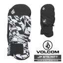 2024-25 VOLCOM JP STN MITT Black / Black White ボルコム スノーボード スキー グローブ 手袋 メンズ レディース...