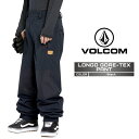 2024-25 VOLCOM LONGO GORE-TEX PANT Black ボルコム スノーボード ウェアー パンツ ゴアテックス メンズ 24-25 2...