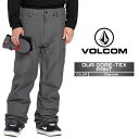 2024-25 VOLCOM DUA GORE-TEX PANT Charcoal ボルコム スノーボード ウェアー パンツ ゴアテックス メンズ 24-25 ...