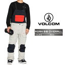 2024-25 VOLCOM ROAN BIB OVERALL Stone ボルコム スノーボード ウェアー ビブパンツ メンズ 24-25 2025 日本正規...