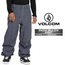 2024-25 VOLCOM SNOW BILLOW PANT Dark Denim ボルコム スノーボード ウェアー パンツ メンズ 24-25 2025 日...