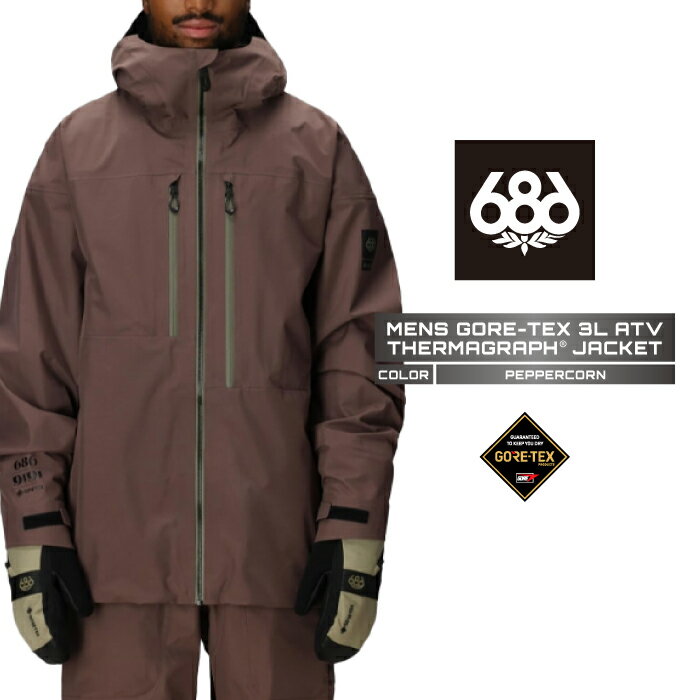 2025-26 686 MENS GORE-TEX 3L ATV THERMAGRAPH JACKET Peppercorn å...