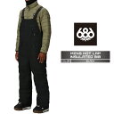 2025-26 686 MENS HOT LAP INSULATED BIB Black シックスエイトシックス スノーボード ウェア ビブパンツ メンズ 25-26 日本正規品 予約商品