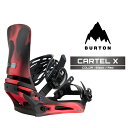 2025-26 BURTON MEN'S CARTEL X Black Red バートン カーテル エックス スノーボード ビンディング バインディング メンズ...