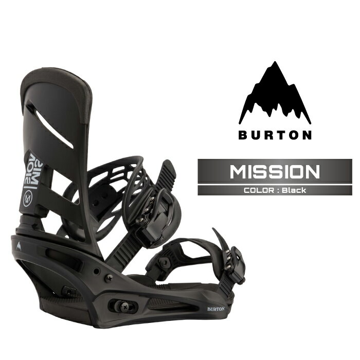 【全品ポイント10倍！要エントリー20日20:00～27日01:59迄】2025-26 BURTON MEN'S MISSION Black バートン ミッション スノーボード ビンディング バインディング メンズ 日本正規品 25-26