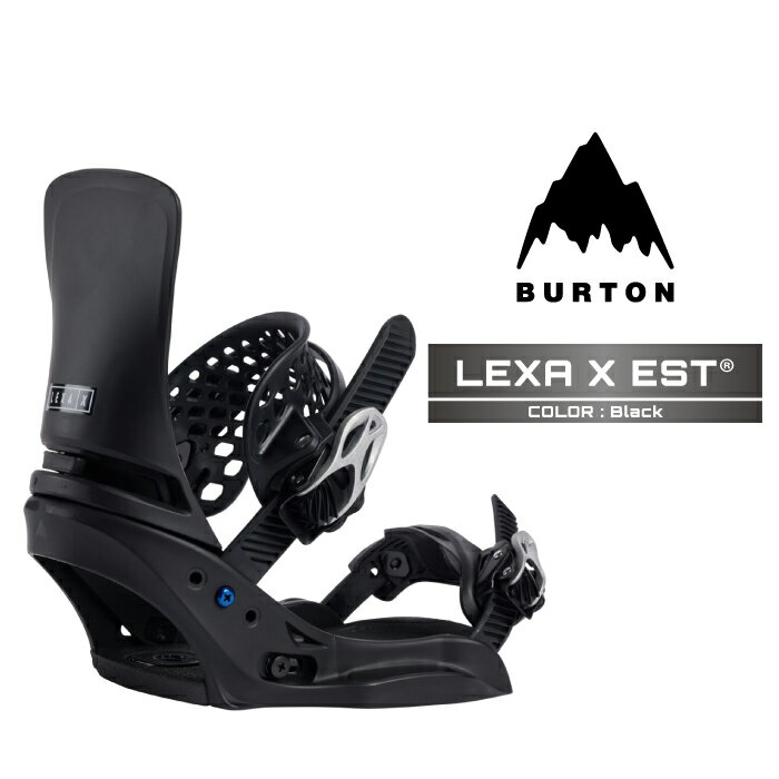 【全品ポイント10倍！要エントリー20日20:00～27日01:59迄】2025-26 BURTON WOMEN'S LEXA X EST Black バートン レクサ エックス イーエスティ スノーボード ビンディング バインディング レディース 日本正規品 25-26