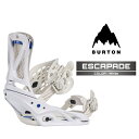 2025-26 BURTON WOMEN'S ESCAPADE White バートン エスカペイド スノーボード ビンディング バインディング レディース 日本...