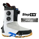 2025-26 BURTON MEN'S HIGHSHOT X PRO STEP ON White バートン ハイショット エックス プロ ステップオン スノーボード ブーツ メンズ 日本正規品 25-26 予約商品