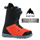 2025-26 BURTON MEN'S MOTO BOA Black Fiesta Red バートン モト ボア スノーボード ブーツ メンズ 日本正規品 25-26 予約商品