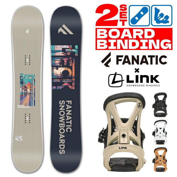 スノーボード ビンディング 2点セット 2025-26 FANATIC T-DECK Grey - GRD-2 ファナティック ティーデッキ メンズ レディース 25-26 日本正規品