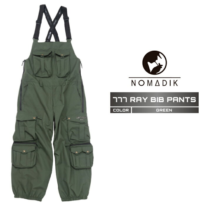 2025-26 NOMADIK 777 RAY BIB PANTS Green Υޥǥå Ρܡ  ӥ֥ѥ  ...