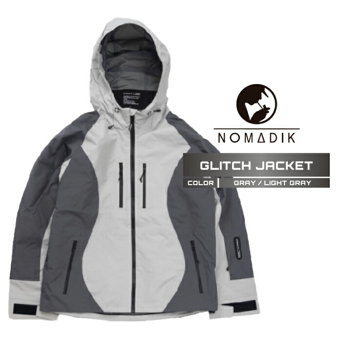 2025-26 NOMADIK GLITCH JACKET Grey Light Grey Υޥǥå Ρܡ  㥱å ...