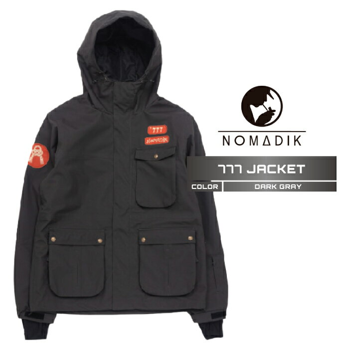 2025-26 NOMADIK 777 JACKET Dark Grey Υޥǥå Ρܡ  㥱å  ǥ...