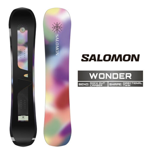2025-26 SALOMON WONDER サロモン ワンダー スノーボード 板 レディース 日本正規品 25-26 予約商品 2025-26 SALOMON WONDER サロモン ワンダー スノーボード 板 レディース 日本正規品 25-26 予約商品