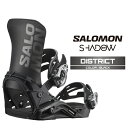 2025-26 SALOMON DISTRICT Black サロモン ディストリクト スノーボード ビンディング バインディング メンズ レディース 日本正規...