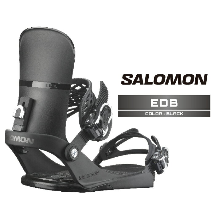 【全品ポイント10倍！要エントリー20日20:00～27日01:59迄】2025-26 SALOMON EDB Black サロモン イーディービー スノーボード ビンディング バインディング メンズ レディース 25-26 日本正規品