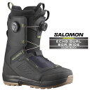 2025-26 SALOMON ECHO DUAL BOA WIDE Black サロモン エコー スノーボード ブーツ メンズ 日本正規品 25-26 予約商...