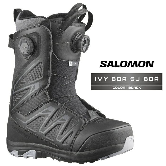2025-26 SALOMON IVY BOA SJ BOA Black サロモン アイビー スノーボード ブーツ レディース 日本正規品 25-26 予約商品