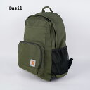 カーハート バッグ CARHARTT 23L SINGLE-COMPARTMENT BACKPACK Black ブラック 黒 Carhartt Brown ブラウン 茶色 Basil バジル カーキ グリーン 23リットル シングルコンパートメント バックパック リュック 通勤 通学 PC収納 カバン 鞄 バッグ メンズ レディース 男性 女性 2