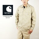 カーハート ダブリューアイピー 長袖シャツ CARHARTT WIP work in progress L/S MASTER SHIRT I027579 Wall マスターシャツ ロングスリーブ ストリート ワーク ヨーロッパ メンズ 男性