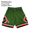 ミッチェルアンドネス シカゴブルズ リロード 2.0 スウィングマンショーツ ハーフパンツ バスパン Mitchell Ness NBA CHICAGO BULLS RELOAD 2.0 SWINGMANSHORTS SMSHGS20064-CBUGREN95