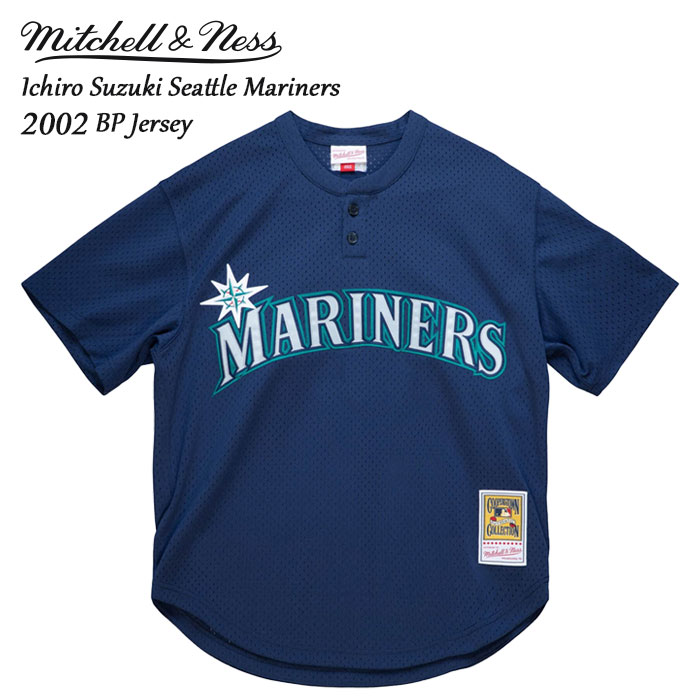 ミッチェルアンドネス シアトル マリナーズ イチロー 2002 ジャージー Mitchell Ness MLB Authentic Ichiro Suzuki Seattle Mariners 2002 BP Jersey