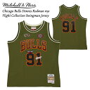 MITCHELL & NESS FLIGHT SWINGMAN JERSEY 97-98 DENNIS RODMAN CHICAGO BULLS SMJY484...