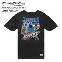 ミッチェルアンドネス Mitchell Ness NBA ASG Concert Tee Players Association James Harden オールスターゲーム コンサート Tシャツ ジェームス ハーデン 半袖 バスケットボール 黒 ブラック