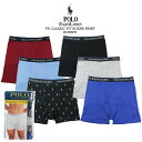 ポロ ラルフローレン ボクサータイプ 6枚セット POLO RALPH LAUREN P6 CLASSIC FIT BOXER BRIEF RCBBP6 Black Gray Red Blue Navy メンズ 男性 6枚 ボクサーブリーフ ボクサーパンツ 黒 灰 赤 青