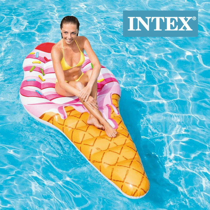 インテックス 浮き輪 フロート アイスクリームマット プール 海 INTEX Sprinkle Ice Cream Mat U-58762