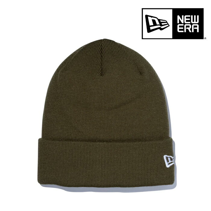 NEWERA ベーシック カフニット オリーブグリーン ホワイトフラッグ ニューエラ BASIC CUFF KNIT Olive Green 13328037 日本正規品