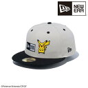 ニューエラ NEW ERA 59FIFTY Pokemon ポケモン ピカチュウ ボックスロゴ ストーン ブラックバイザー 14124364 キャップ 帽子 日本正規品