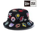 ニューエラ NEW ERA バケット01 Team Logo Allover NBA ブラック 14109614 バケットハット 帽子 日本正規品