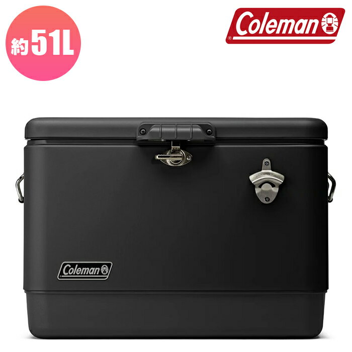 コールマン クーラーボックス STEEL BELTED MATTE COOLER 54QT C001 Midnight 51L 3000006557 COLEMAN スチールベルト マットクーラー ミッドナイト ハードクーラー クーラーボックス アウトドア用品 キャンプ用品 釣り BBQ