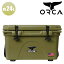 オルカ クーラーボックス ORCA COOLERS 26 QUART Green 24.6L グリーン ORCG026 キャンプ アウトドア 海水浴 保冷