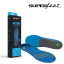 スーパーフィート インソール SUPERFEET ACTIVE Support Medium Arch Blue ブルー スポーツ ウォーキング スニーカー ブーツ スキー スノーボード ランニング ゴルフ 登山 通勤 通学 中敷 日本正規品
