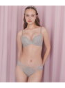 【WEB限定】サイドチュールレースブラジャー&ショーツセットなちゅこれ PEACH JOHN ピーチ・ジョン インナー・ルームウェア ブラ&ショーツセット グレ...