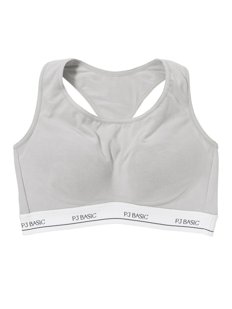 【SALE／17%OFF】【Tシャツブラ感覚で活用できる】コットンミックスロゴノンワイヤーレーサーバック PEACH JOHN ピーチ・ジョン インナー・ルームウェア ブラジャー グレー ブラック ピンク ブルー【RBA_E】[Rakuten Fashion]